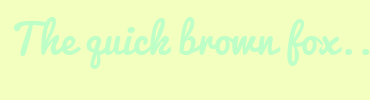Image with Font Color BDFFC7 and Background Color F2FFBF